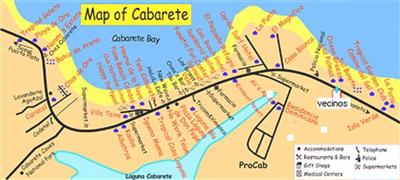 Vecinos in Cabarete map