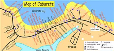 Vecinos in Cabarete map Vecinos in Cabarete map