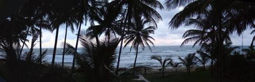 Ocean front panorama of Vecinos Beach